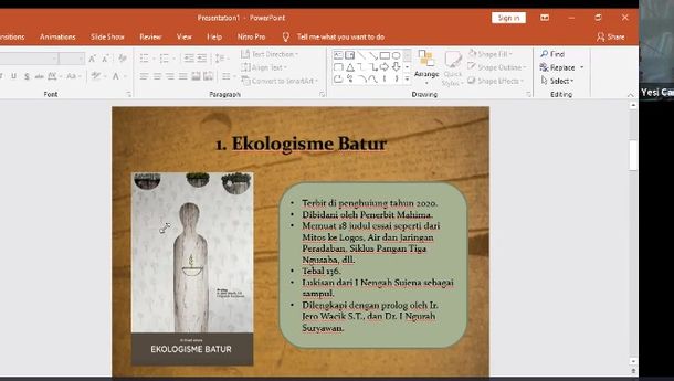 "Ekologisme Batur" dan Upaya Pemeliharaan Alam Fisik, Bahasa, dan Budaya
