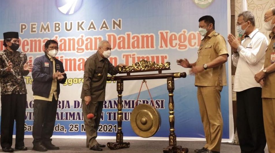 Gubernur Kaltim Isran Noor saat membuka kegiatan pelatihan kerja, pada Selasa (25/5/2021) di Samarinda