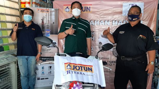 Pelanggan Jotun Bandarlampung Dapatkan 1 Unit Motor