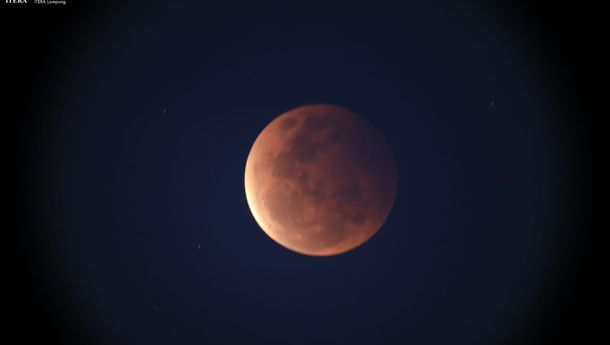 OAIL Itera Berhasil Rekam Proses Gerhana Bulan Total, Begini Penampakannya