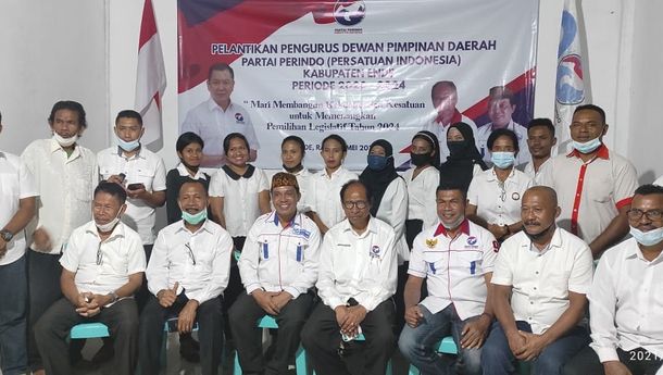 Melantik Pengurus Partai Perindo Kabupaten Ende,  Ketua DPW NTT: Kader Partai Harus Militan