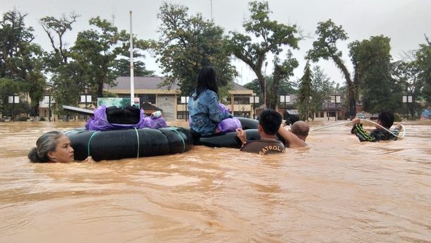 Ilustrasi kondisi banjir di HST, Kalsel, awal tahun 2021 lalu. Source: Dok