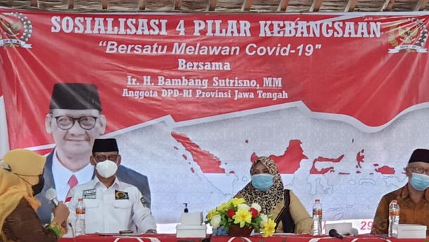 Anggota MPR RI Bambang Sutrisno : Empat Pilar Kebangsaan Perkuat Persatuan Masyarakat Dalam Mengatasi Pandemi Covid19