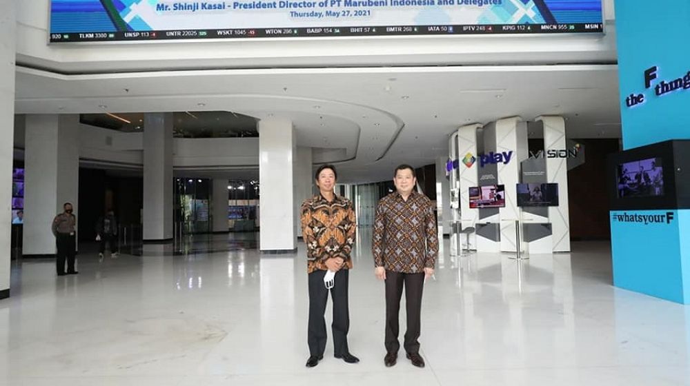 <p>Executive Chairman MNC Group Hary Tanoesoedibjo bersama Presiden Direktur PT Marubeni Indonesia Shinji Kasai / Facebook @harytanoeofficial</p>
