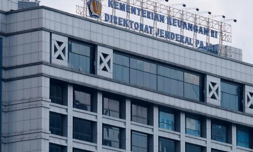 <p>Ilustrasi kantor Direktorat Jenderal Pajak Kementerian Keuangan RI, di kawasan Gatot Subroto, Jakarta. Foto: Ismail Pohan/TrenAsia</p>