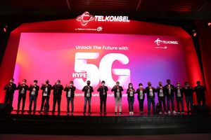 <p>Peluncuran jaringan 5G Telkomsel / Dok. Telkomsel</p>
