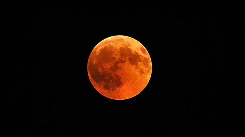 Ilustrasi gerhana bulan total atau super blood moon
