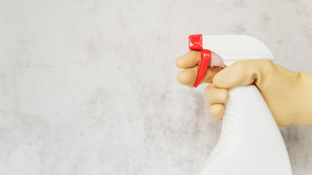 Ilustrasi cara mengatasi membersihkan jamur hitam di dinding