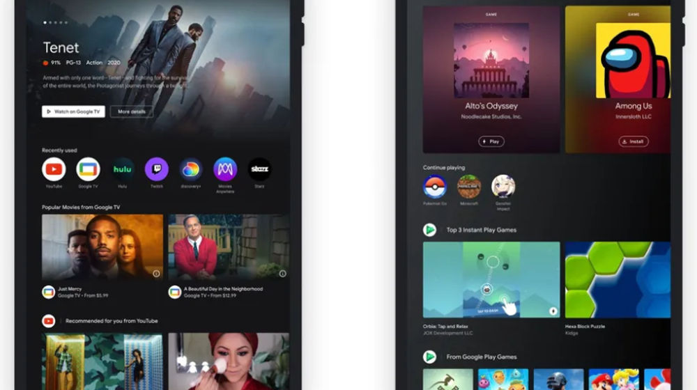 Google luncurkan fitur Entertainment Space, bikin tablet Android layaknya Google TV