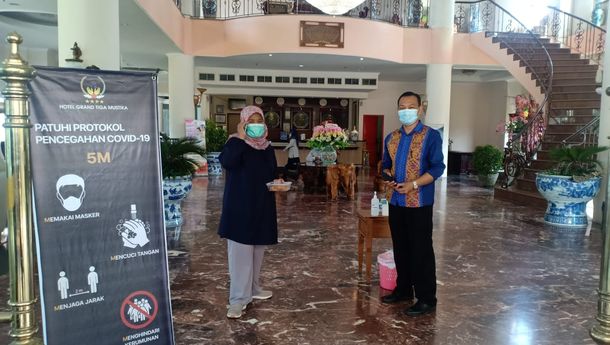 Jadi Tempat Isolasi, Wali Kota Kunjungi Hotel Grand Tiga Mustika