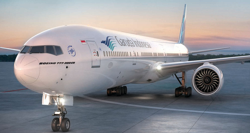 Pesawat Garuda Indonesia.