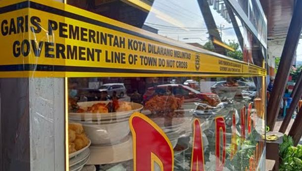 Tak Patuh Aturan, Pemkot Bandarlampung Segel 4 Tempat Usaha Kuliner