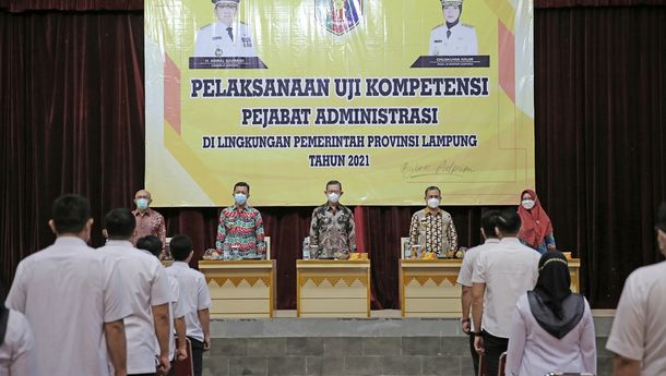 358 Penjabat Adminitrasi Pemprov Lampung Ikuti Uji Kompetensi 