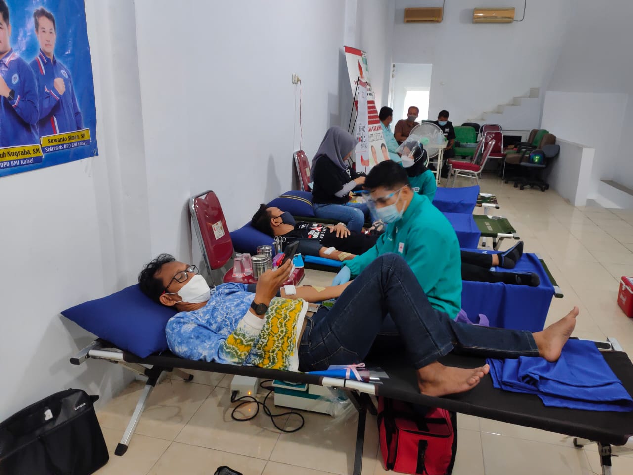 Kegiatan donor darah yang digelar BMI Kalsel