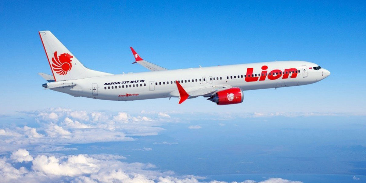 Ilustrasi pesawat Lion Air.