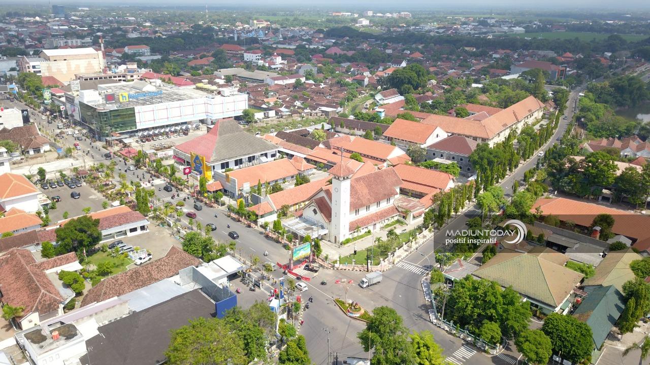 Kota Madiun  difoto dari atas