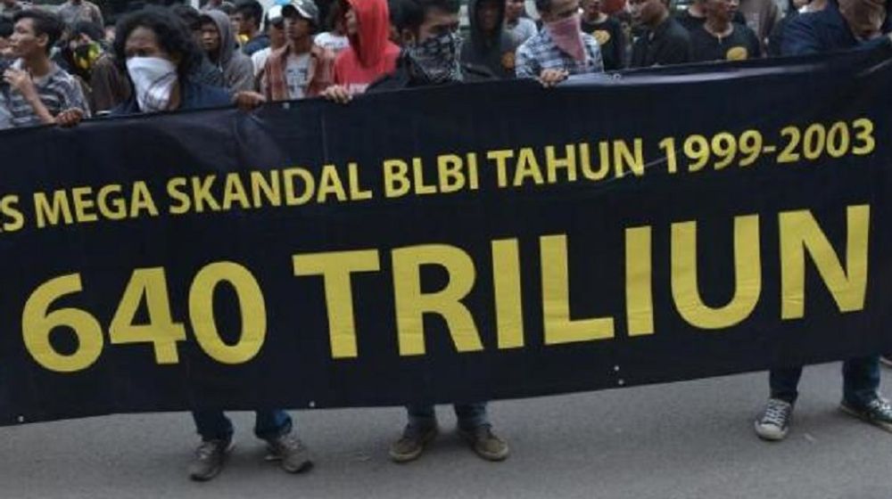 <p>Aksi unjuk rasa skandal megakorupsi Bantuan Likuiditas Bank Indonesia (BLBI) / Dok. Indonesia Corruption Watch</p>

