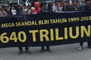 <p>Aksi unjuk rasa skandal megakorupsi Bantuan Likuiditas Bank Indonesia (BLBI) / Dok. Indonesia Corruption Watch</p>
