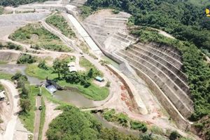 <p>Penampakan Bendungan Ladongi, Kabupaten Kolaka Timur, Sulawesi Tenggara. (Foto: Kementerian PUPR)</p>
