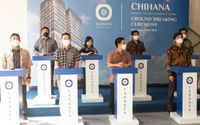 <p>Dewan Direksi Vasanta Innopark dalam upacara peletakan batu pertama Tower Chihana, Selasa, 29 Juni 2021. Foto: Vasanta Group</p>
