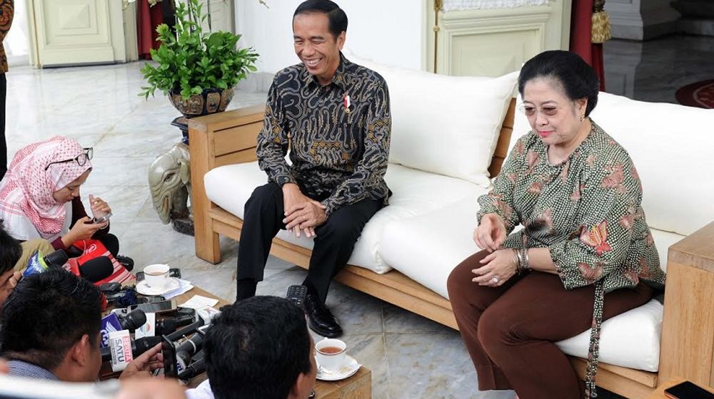 <p>Presiden ke-5 Megawati Soekarnoputri dan Presiden ke-7 Joko Widodo dari PDI Perjuangan / Setkab.go.id</p>

