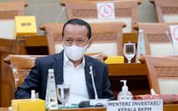 <p>Menteri Investasi/Kepala Badan Koordinasi Penanaman Modal (BKPM) Bahlil Lahadalia saat mengikuti rapat dengan komisi VI DPR RI, di kompleks Parlemen Senayan, Jakarta, Selasa, 8 Juni 2021. Foto: Ismail Pohan/TrenAsia</p>
