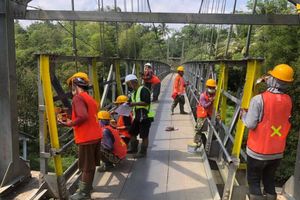 <p>Ilustrasi program padat karya tunai jembatan. (Foto: Kementerian PUPR)</p>