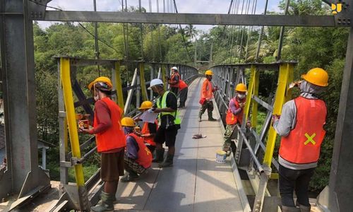 <p>Ilustrasi program padat karya tunai jembatan. (Foto: Kementerian PUPR)</p>