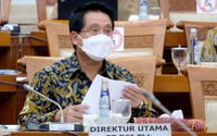 <p>Direktur Utama Bank Syariah Indonesia (BSI) Hery Gunardi saat menghadiri rapat dengar pendapat dengan Komisi VI DPR RI, di kompleks Parlemen Senayan, Jakarta, Senin, 14 Juni 2021. Foto: Ismail Pohan/TrenAsia</p>
