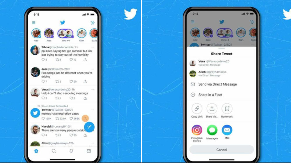 Makin mudah, kini pengguna Twitter tak perlu screenshot twit untuk dibagikan ke Stories Instagram