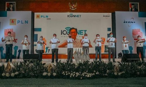 <p>Peluncuran layanan internet berbasis fiber optik  bernama ICONECT oleh PLN. / PLN</p>
