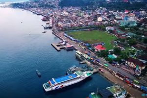 <p>Kawasan pelabuhan Ambon/Tangkapan layar Info Pagi</p>
