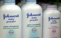 Ilustrasi bedak bayi Johnson And Johnson