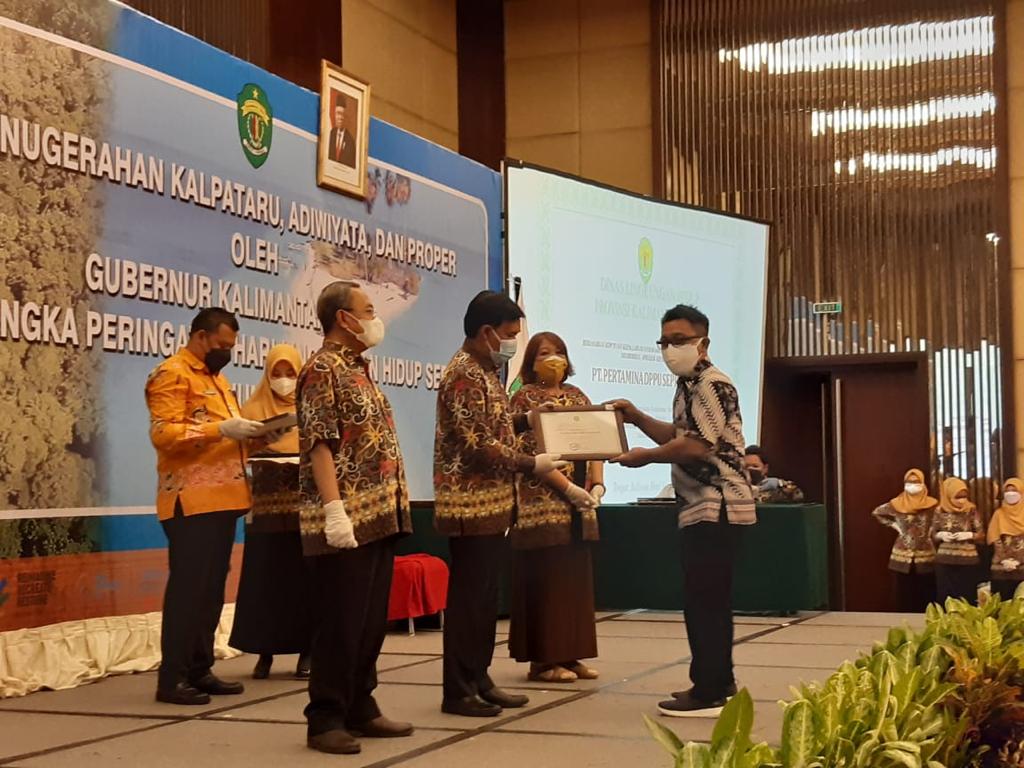 Konsisten dalam Penyaluran Program CSR, Pertamina Raih Penghargaan DLH Provinsi Kaltim 
