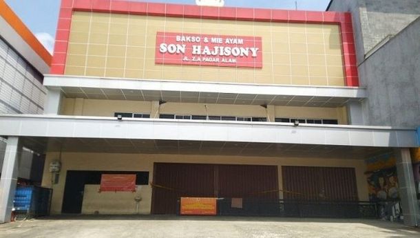 Bakso Sony Bandar Lampung Tutup, Ini Tanggapan PHRI