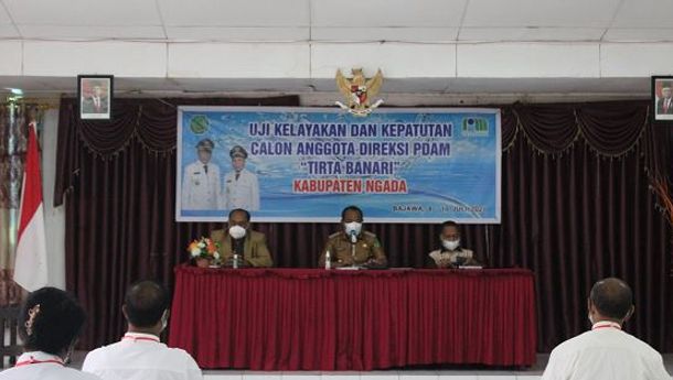 Bupati Ngada Buka Uji Kelayakan dan Kepatutan Direksi PDAM Tirta Banari