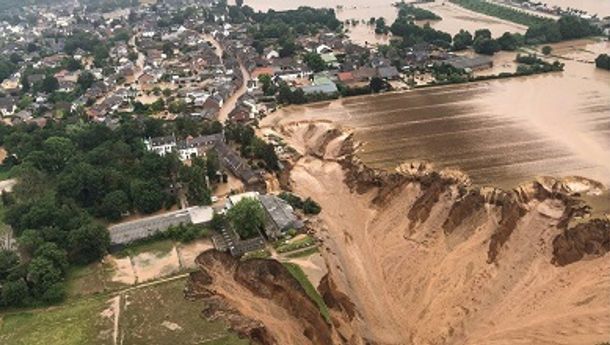 Hari Ini, Hujan Deras dan Banjir Terjang Eropa Barat, Sedikitnya 120 Orang Tewas, Ratusan Lainnya Masih Hilang