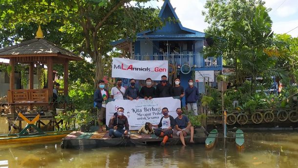 Unik, MiLAnnials Gen Banjarmasin Akan Bagikan Daging Kurban Dengan Sepeda Air