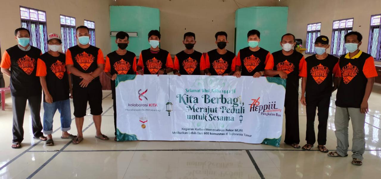 16 Komunitas di Pangkalan Bun Rayakan Iduladha dengan berbagi dan pecahkan rekor MURI