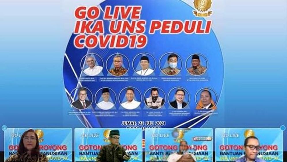 Bantu Warga Isoman di Solo, IKA UNS Gelar Acara Gotong Royong Peduli Covid-19