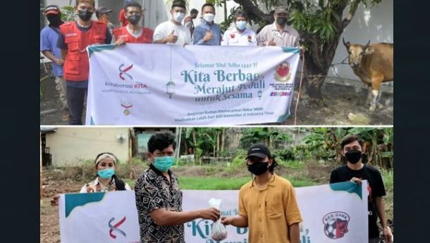 Super Friends Makassar Sangat Antusias Salurkan Ratusan Paket Daging Kurban