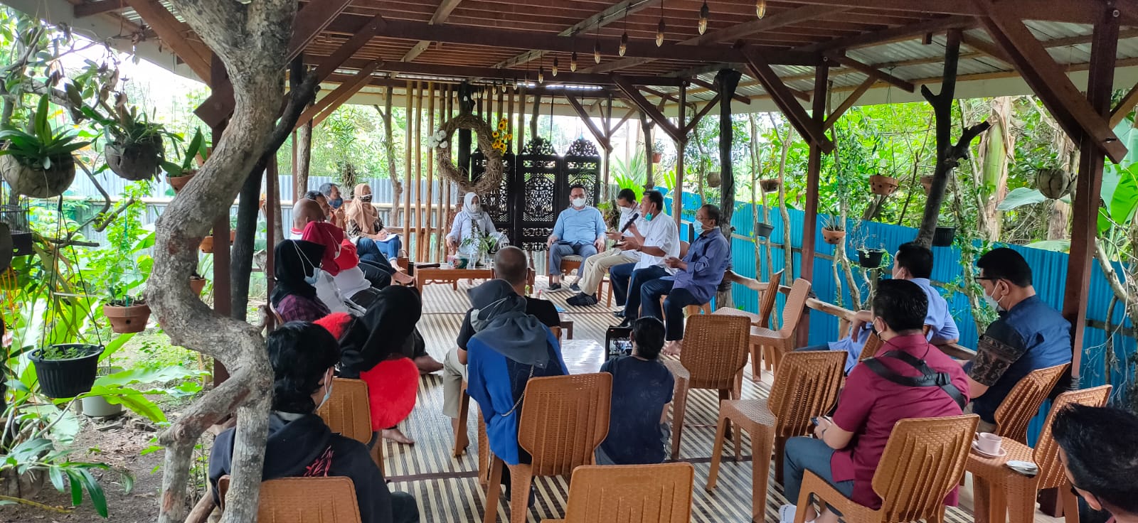 Suasana Diskusi tentang industri advertising di Kota Banjarmasin