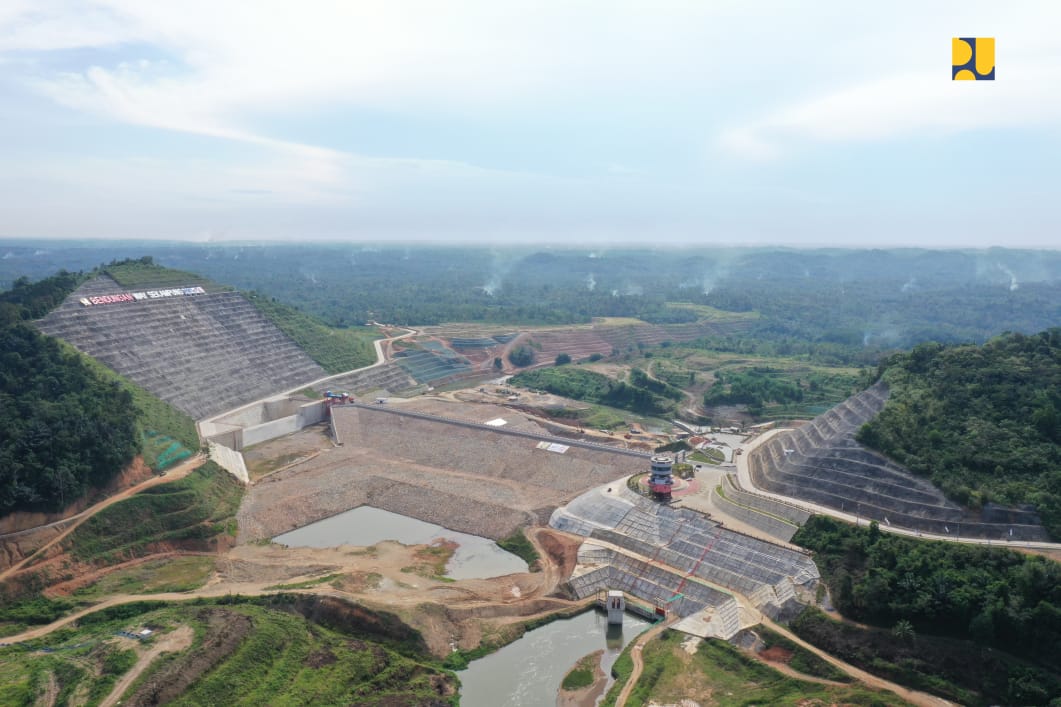 <p>Bendungan Margatiga di Provinsi Lampung. Foto: Kementerian PUPR</p>
