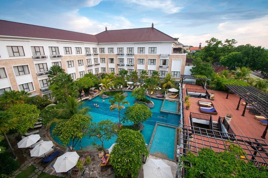 <p>BUMN PT Hotel Indonesia Natour (Persero) yang memiliki jaringan Hotel Inna, termasuk Inna Grand Bali Beach Resort / Innagroup.co.id</p>
