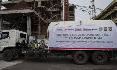 <p>Donasi oksigen yang diberikan Grup Sinar Mas. (Foto: Sinar Mas)</p>
