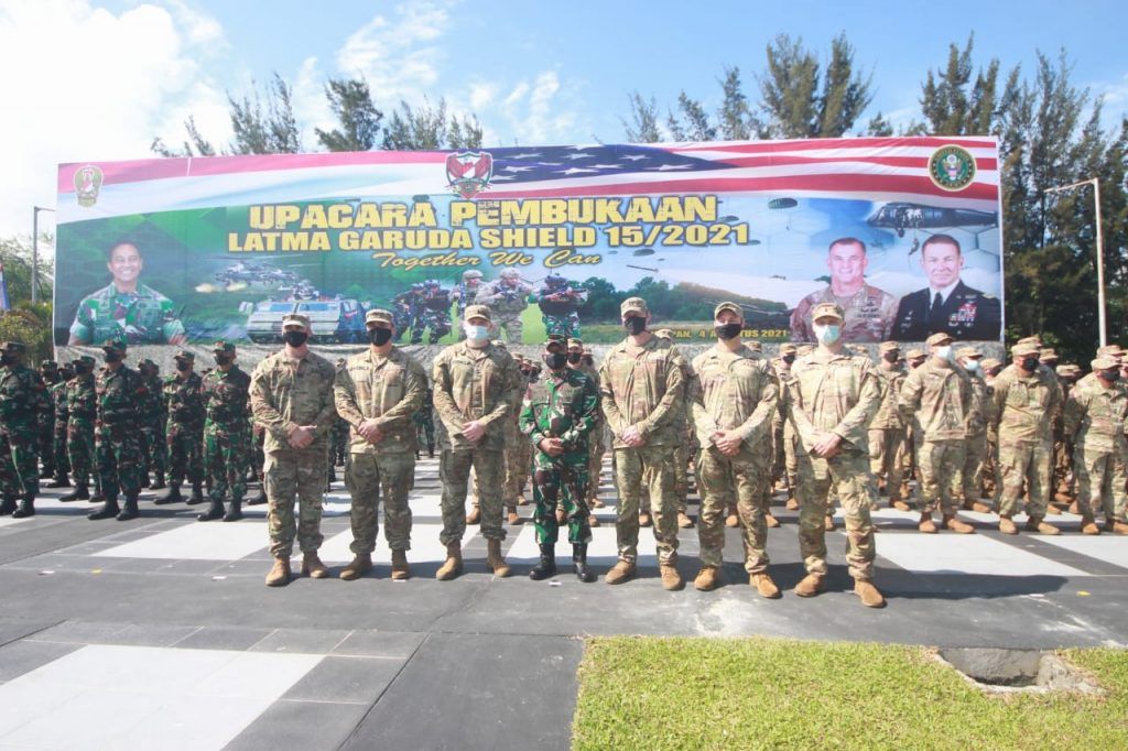 Pembukaan Latihan Bersama TNI AD dan US Army, Rabu (4/8/2021)