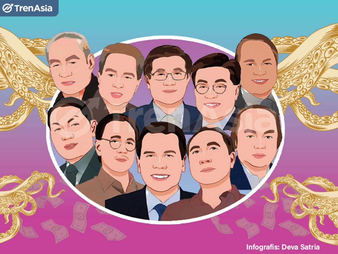 Konglomerat paling kaya di Indonesia versi majalah Forbes 2021. Ilustrasi: Deva Satria/TrenAsia