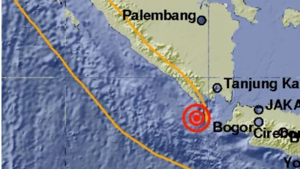 Gempa Magnitudo 5,5 Guncang Barat Daya Tanggamus, Lampung