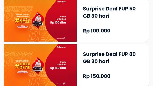 Sabtu Minggu Ini Telkomsel Promo Kuota Internet 50 GB Rp100 Ribu