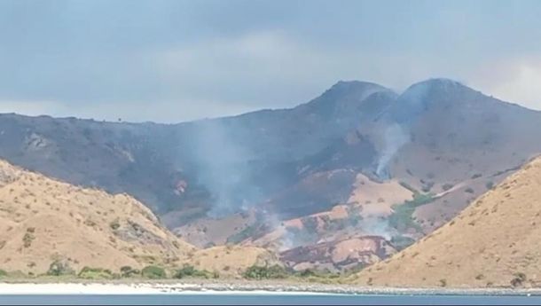 Musibah Kebakaran Terjadi Lagi, Kali Ini di Laju Pemali, di Sisi Barat Pulau Komodo